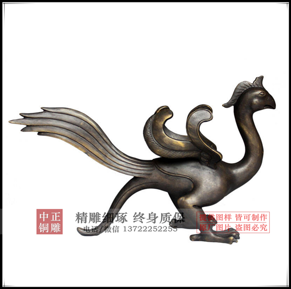 朱雀銅雕塑