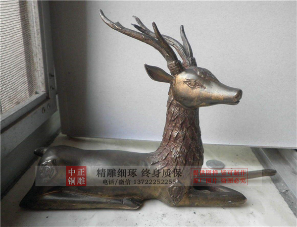 廠家直銷銅鹿雕塑