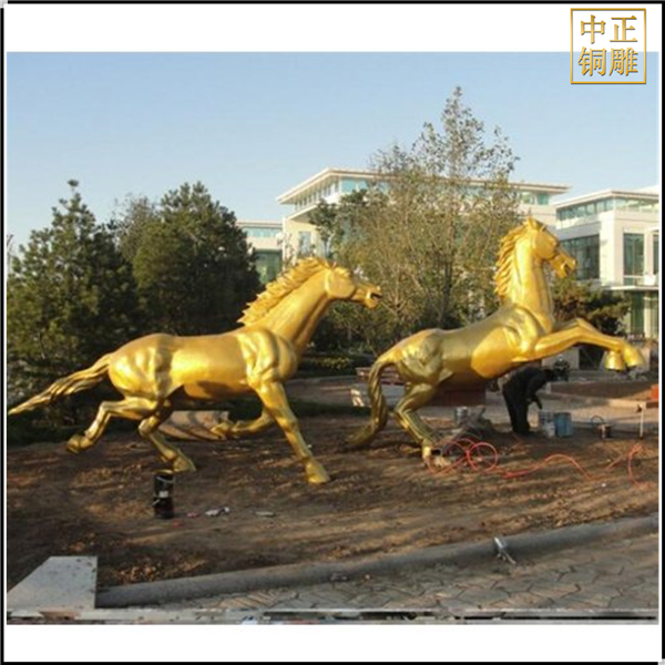 廣場(chǎng)銅馬雕塑