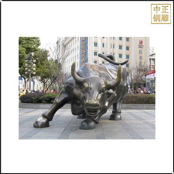 城市廣場(chǎng)銅牛雕塑
