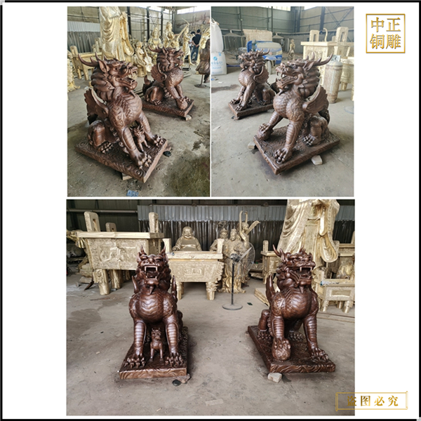 門(mén)口銅麒麟制作加工.jpg