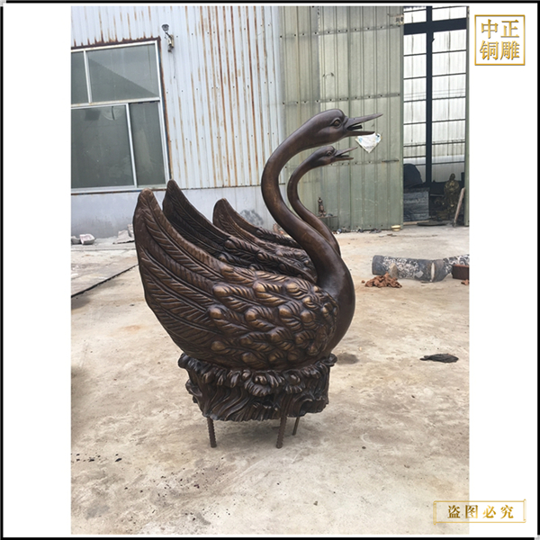 廣場(chǎng)擺放銅天鵝鑄造價(jià)格.jpg